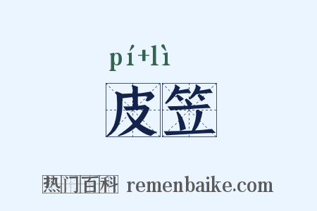 皮笠是什么意思的图片